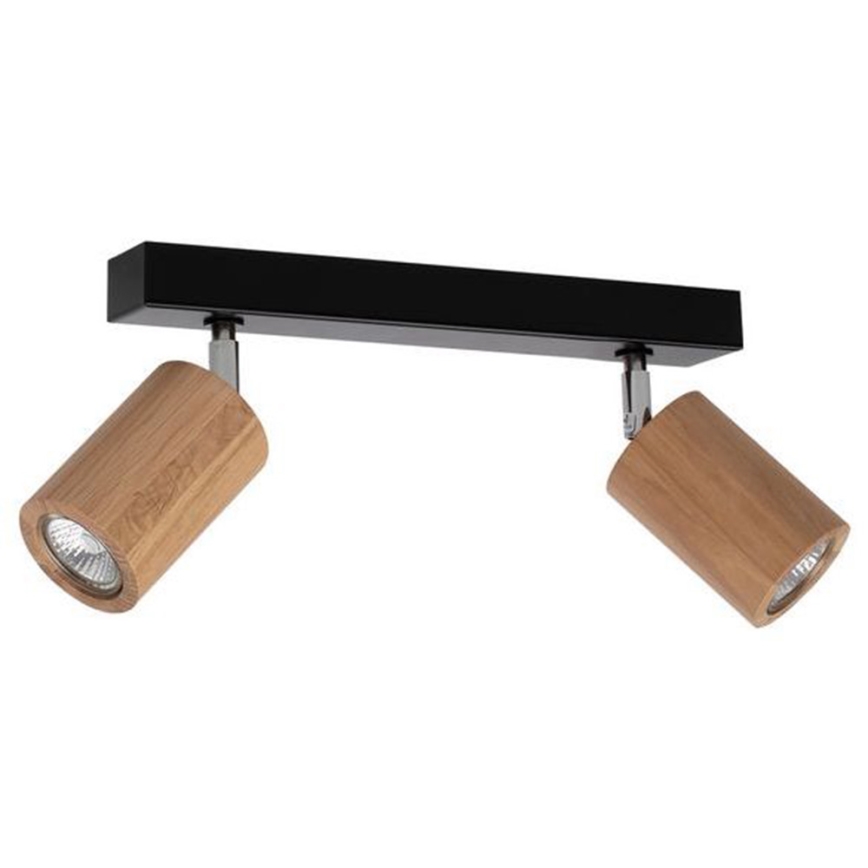 LED Ceiling spotlight MATTI 2xGU10/5W/230V oak