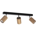 LED ceiling spotlight MATTI 3xGU10/5W/230V oak