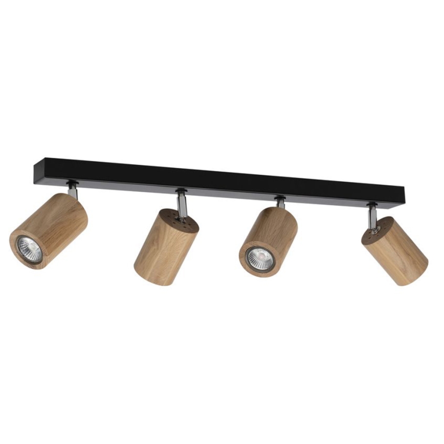 LED Ceiling spotlight MATTI 4xGU10/5W/230V oak