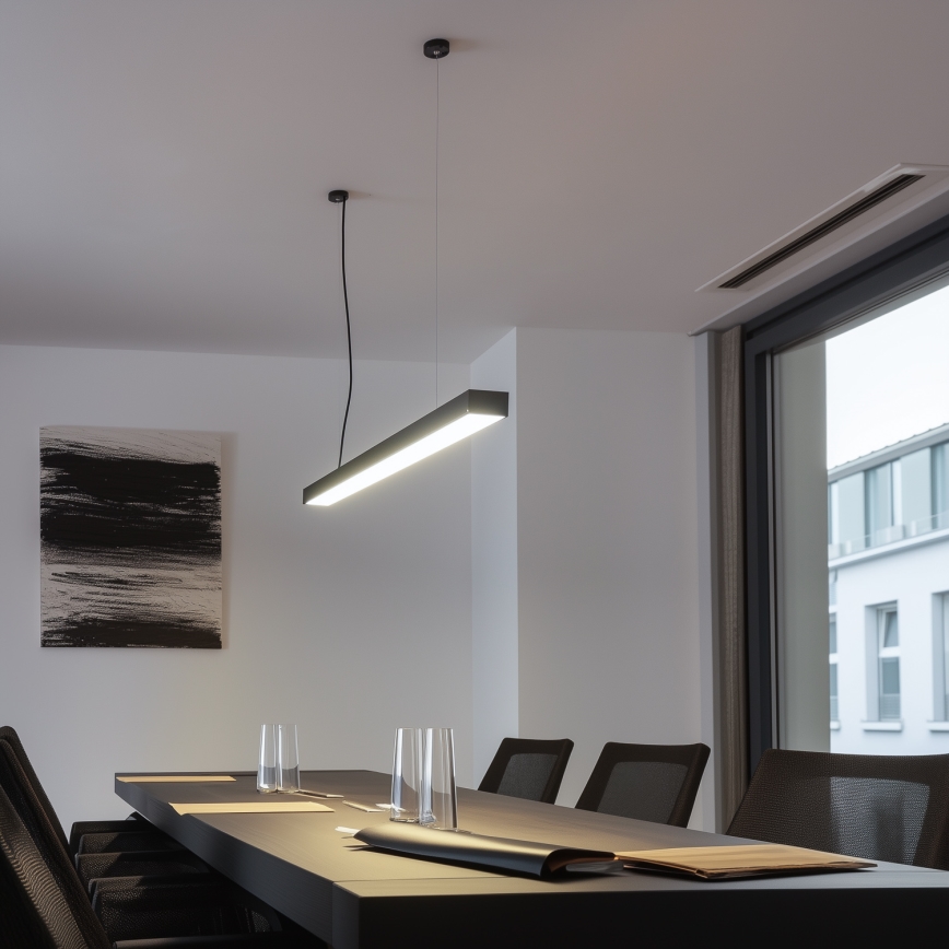 LED Ceiling surface-mounted pendant light CYNIDECO LED/45W/230V 4000K black