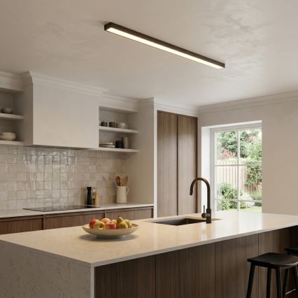LED Chandelier cable-suspended/flush-mounted LED/44W/230V 4000K 120 cm black