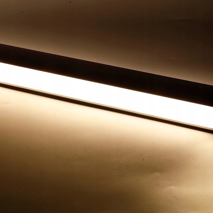 LED Chandelier cable-suspended/flush-mounted LED/44W/230V 4000K 120 cm black