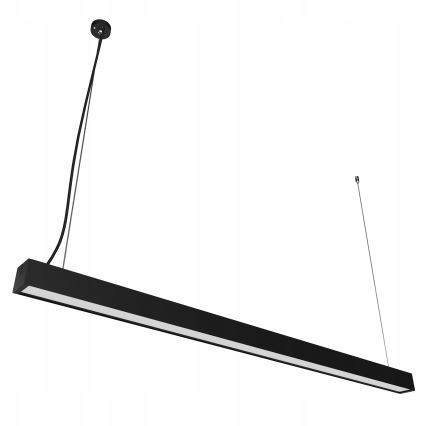 LED Chandelier cable-suspended/flush-mounted LED/44W/230V 4000K 120 cm black