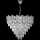 LED Chandelier on a chain 11xE27/60W/230V + 7xLED/6W d. 60 cm shiny chrome