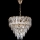 LED Chandelier on a chain 7xE27/60W/230V + 4xLED/6W d. 40 cm gold