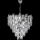 LED Chandelier on a chain 7xE27/60W/230V + 4xLED/6W d. 40 cm shiny chrome