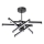 LED Chandelier on a pole 6xLED/10W/230V 3000-6500K d. 66 cm black