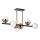 LED Chandelier on a pole 6xLED/7W/230V gold/black