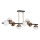 LED Chandelier on a pole 8xLED/7W/230V gold/black