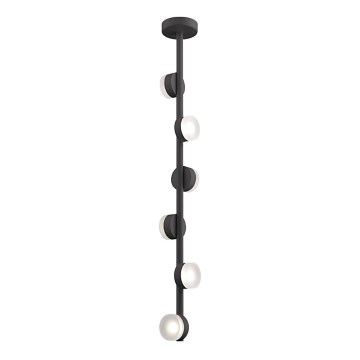 LED Chandelier on a pole COMFORT 6xLED/5W/230V black