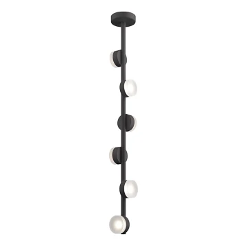LED Chandelier on a pole COMFORT 6xLED/5W/230V black