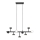 LED Chandelier on a pole COMFORT 9xLED/5W/230V black