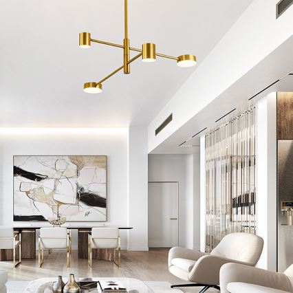 LED Chandelier on a pole LED/24W/230V 3000K gold