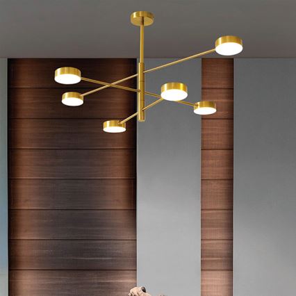 LED Chandelier on a pole LED/30W/230V 3000K gold