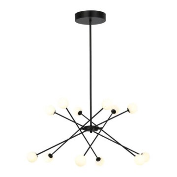 LED Chandelier on a pole WHISTLE 12xLED/3W/230V black