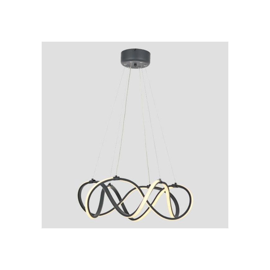 LED Chandelier on a string 2xLED/27W/230V 3000/4000/6000K black