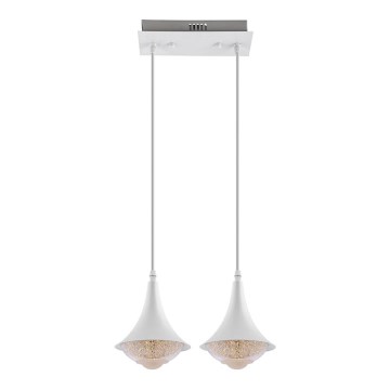 LED Chandelier on a string 2xLED/9W/230V white