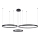 LED Chandelier on a string 3xLED/19W/230V 3000K black