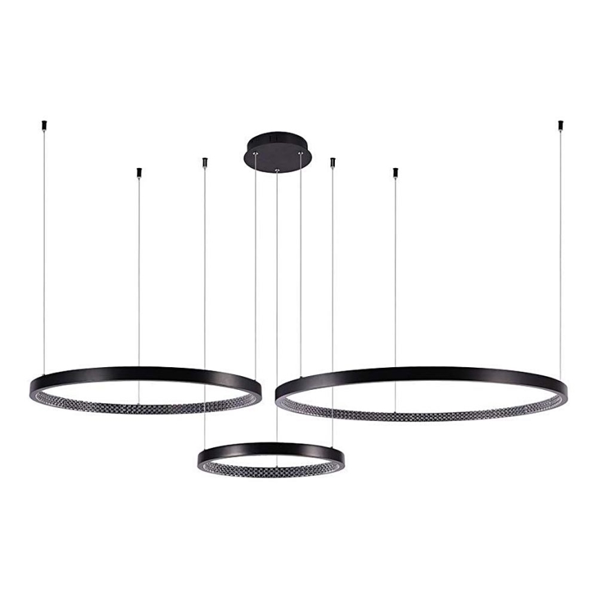 LED Chandelier on a string 3xLED/19W/230V 4000K black
