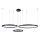LED Chandelier on a string 3xLED/19W/230V 4000K black