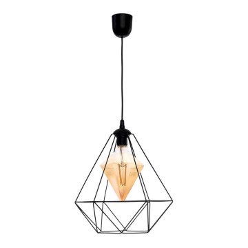 LED Chandelier on a string ALAMBRE 1xE27/4W/230V black