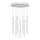 LED Chandelier on a string ALBA 12xLED/1W/230V white