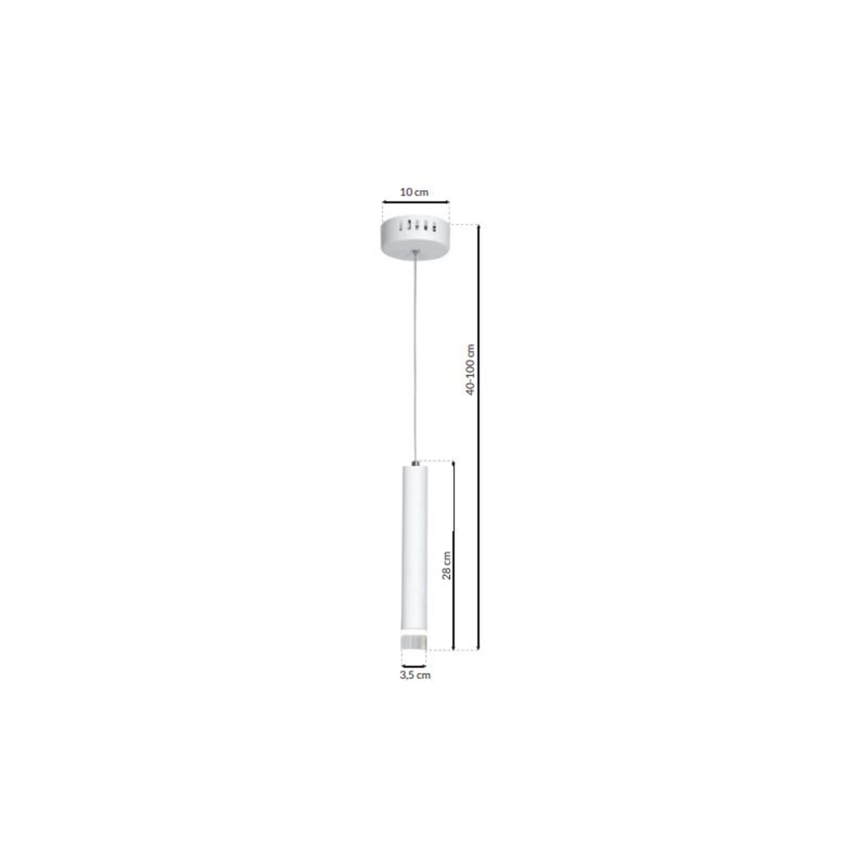 LED Chandelier on a string ALBA 1xLED/5W/230V white