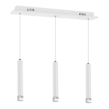 LED Chandelier on a string ALBA 3xLED/15W/230V white
