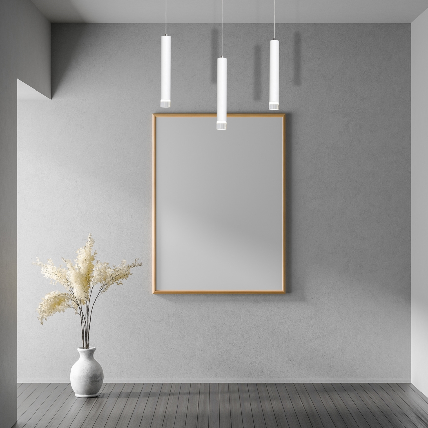 LED Chandelier on a string ALBA 3xLED/15W/230V white