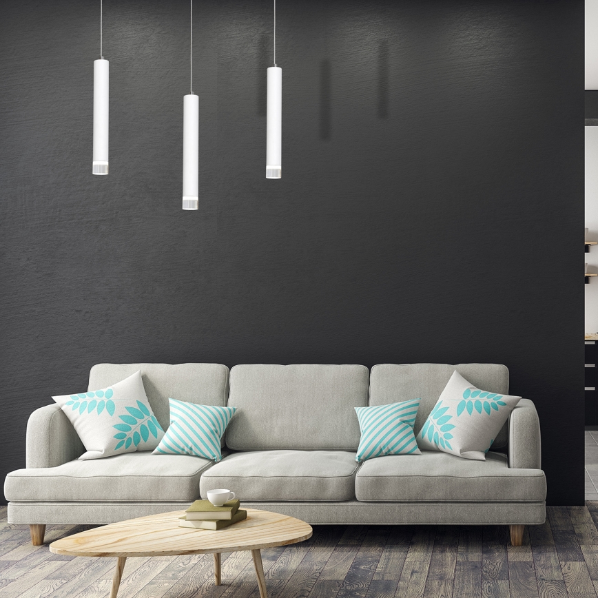 LED Chandelier on a string ALBA 3xLED/15W/230V white