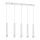LED Chandelier on a string ALBA 5xLED/25W/230V white
