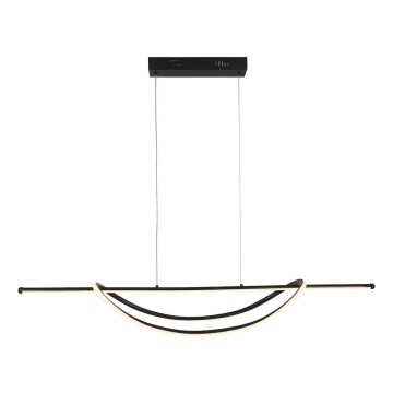 LED Chandelier on a string AMBAR LED/35W/230V black