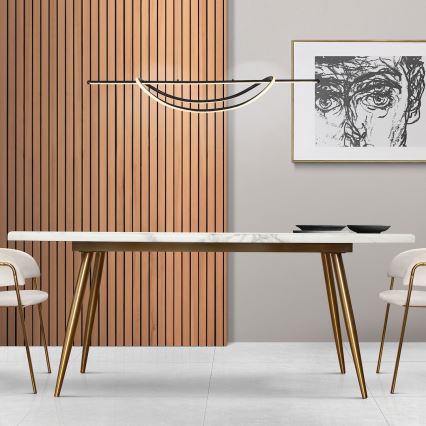 LED Chandelier on a string AMBAR LED/35W/230V black