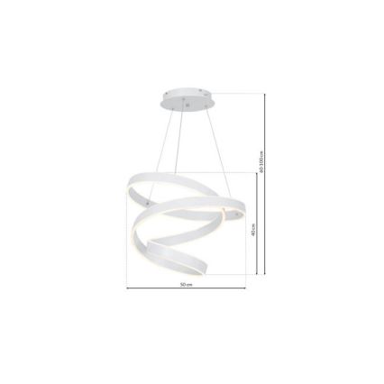 LED chandelier on a string ANDROMEDA LED/45W/230V