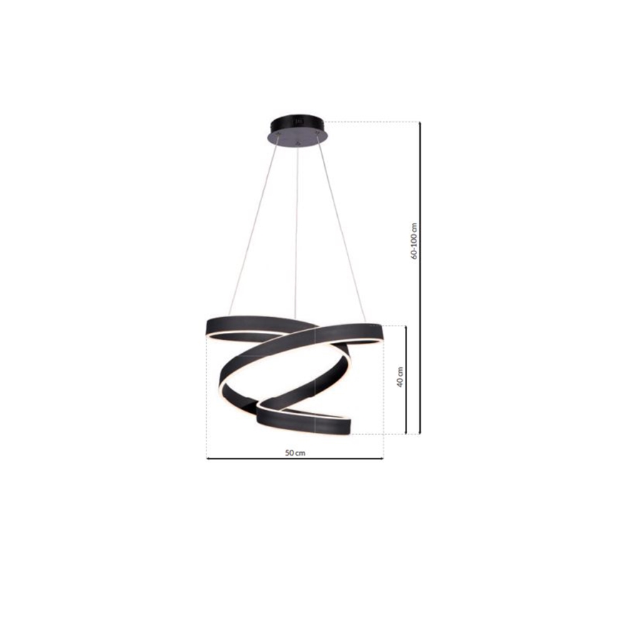 LED Chandelier on a string ANDROMEDA LED/45W/230V