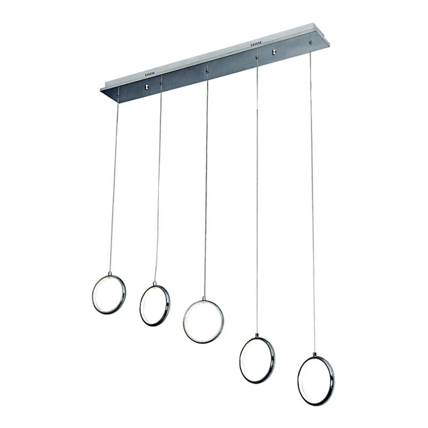 LED chandelier on a string ANELLO 5xLED/7W/230V