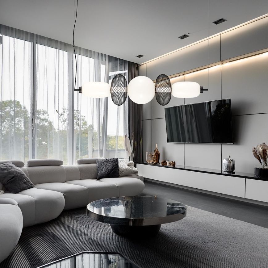 LED Chandelier on a string ARAME LED/32W/230V black