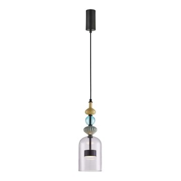 LED Chandelier on a string ARTE LED/12W/230V d. 13 cm black