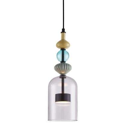 LED Chandelier on a string ARTE LED/12W/230V d. 13 cm black