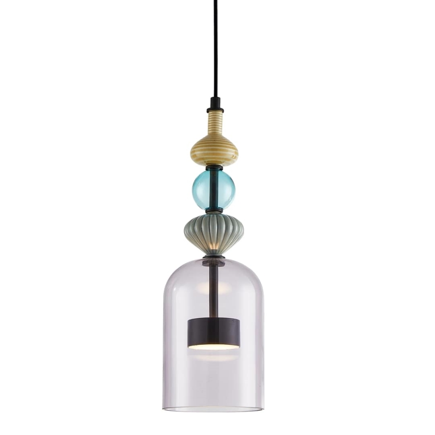 LED Chandelier on a string ARTE LED/12W/230V d. 13 cm black