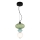 LED Chandelier on a string ASCOLI LED/8W/230V d. 20 cm green/blue