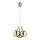 LED Chandelier on a string BALLS 3xLED/5W230V gold/matte chrome