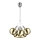 LED Chandelier on a string BALLS 6xLED/5W230V gold/matte chrome