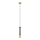 LED Chandelier on a string BARS 1xGU10/4,8W/230V black/golden