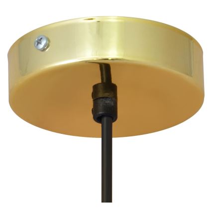 LED Chandelier on a string BARS 1xGU10/4,8W/230V black/golden