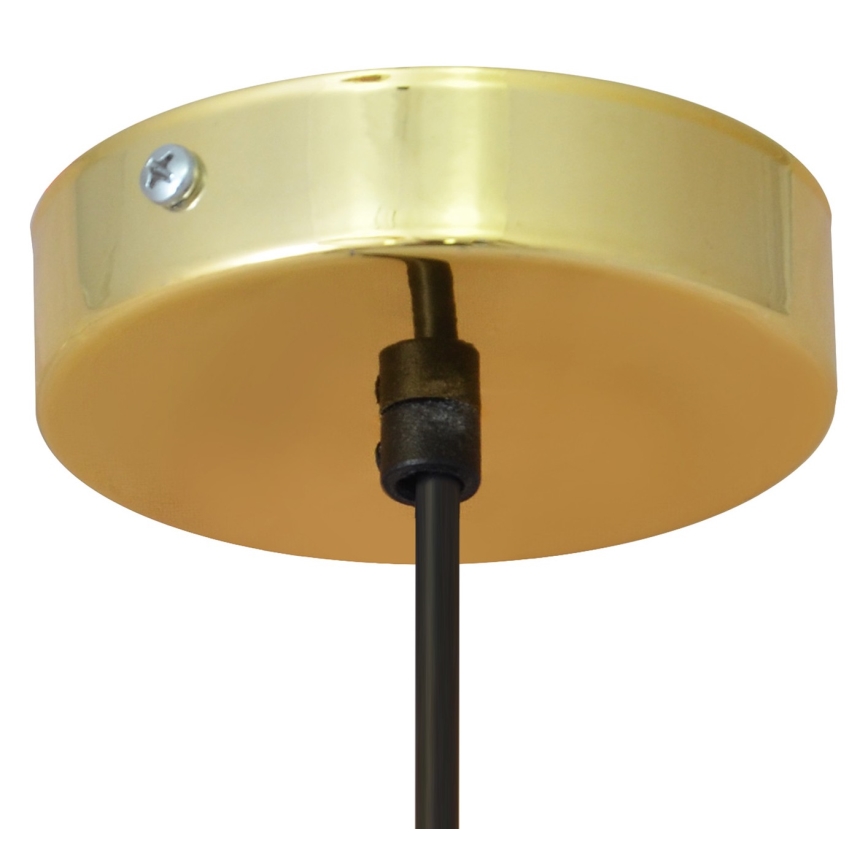 LED Chandelier on a string BARS 1xGU10/4,8W/230V black/golden