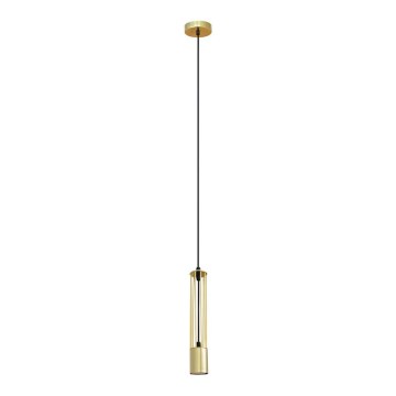 LED Chandelier on a string BARS 1xGU10/4,8W/230V gold
