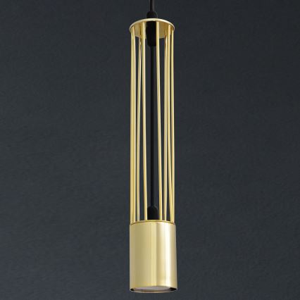 LED Chandelier on a string BARS 1xGU10/4,8W/230V gold