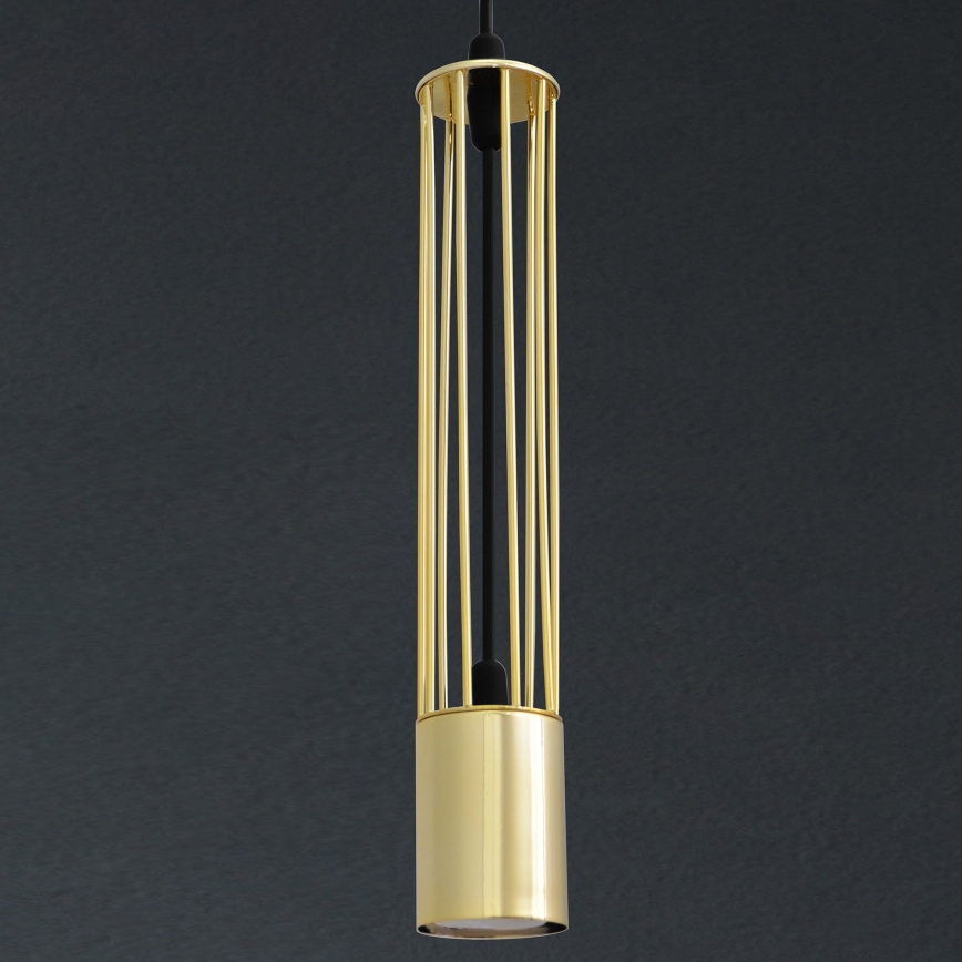 LED Chandelier on a string BARS 1xGU10/4,8W/230V gold