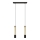 LED Chandelier on a string BARS 2xGU10/4,8W/230V black/golden